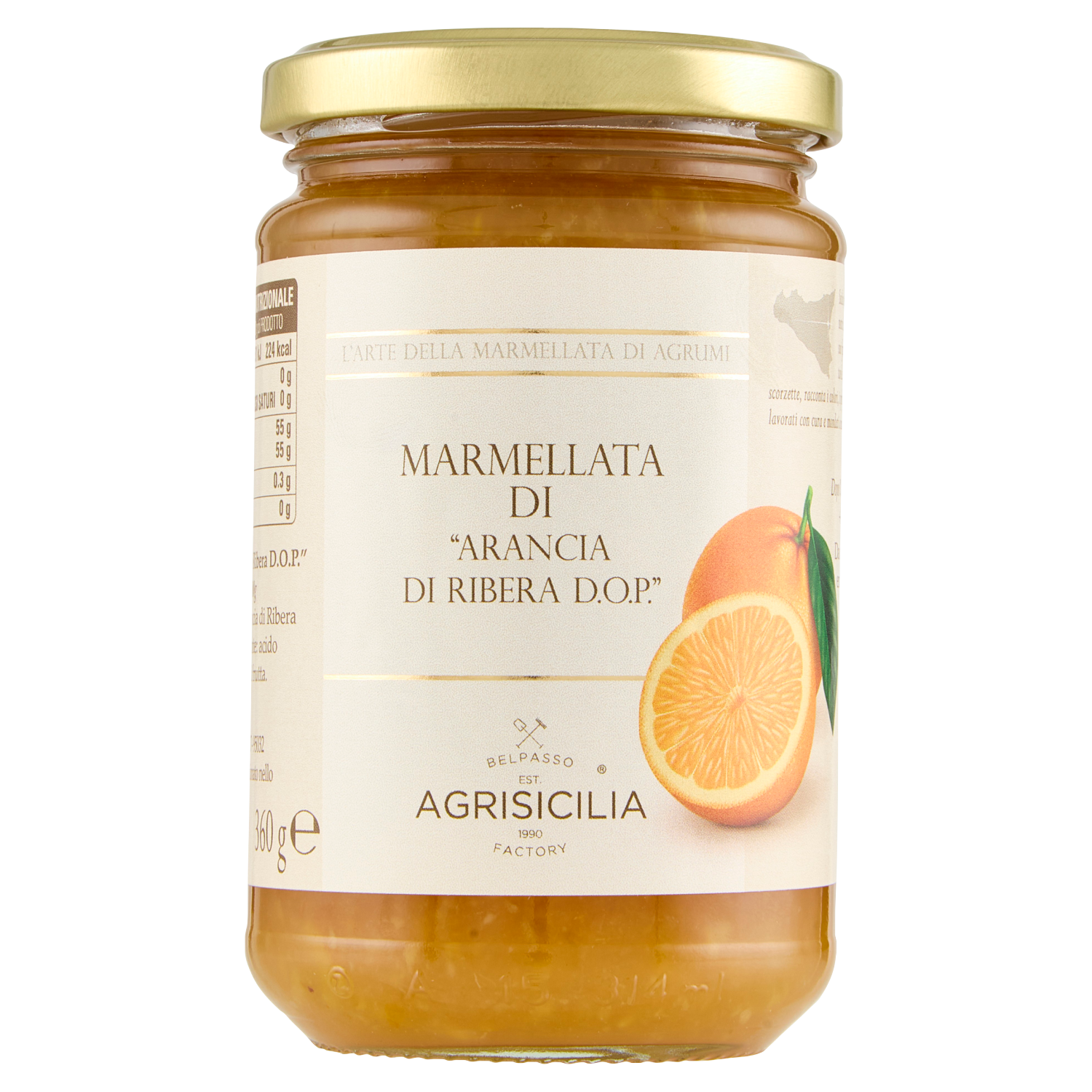 Agrisicilia Marmellata di „Arancia di Ribera D.O.P.“
